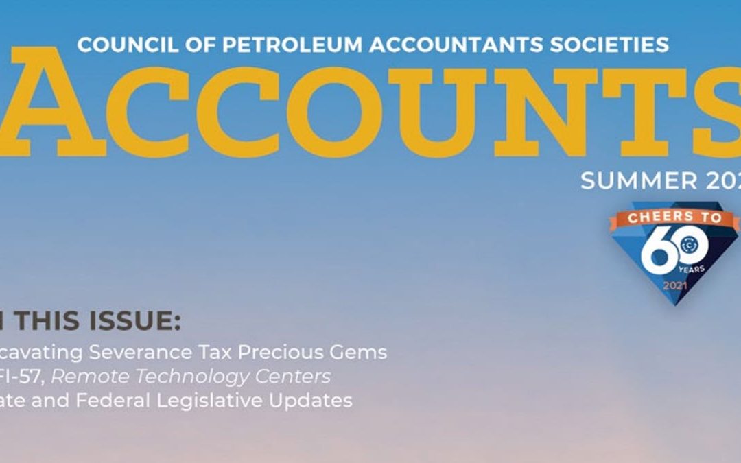 Council of Petroleum Accountants Societies Accounts – Excavating Severance Tax Precious Gems